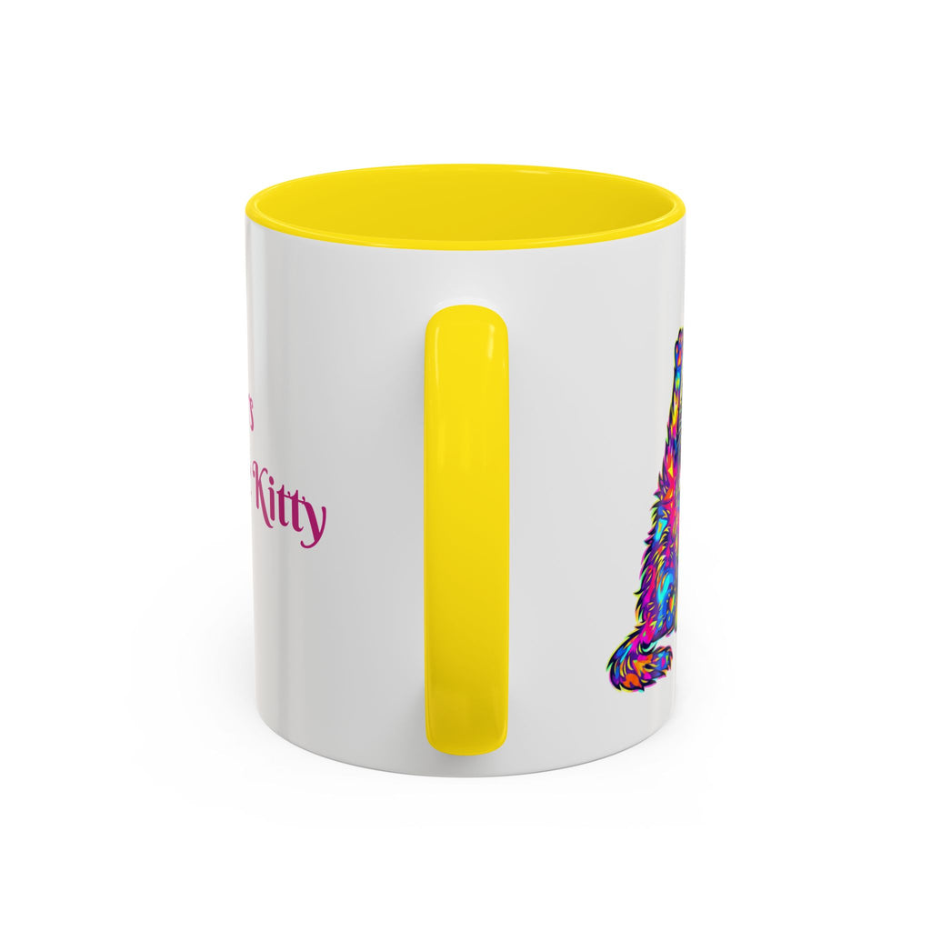 Cat Lover Coffee Mug — "Well lick my whiskers and call me Kitty" Accent Mug