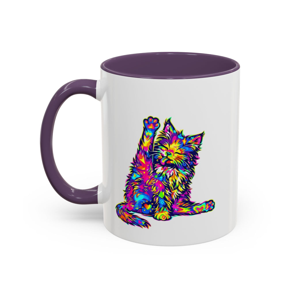 Cat Lover Coffee Mug — "Well lick my whiskers and call me Kitty" Accent Mug