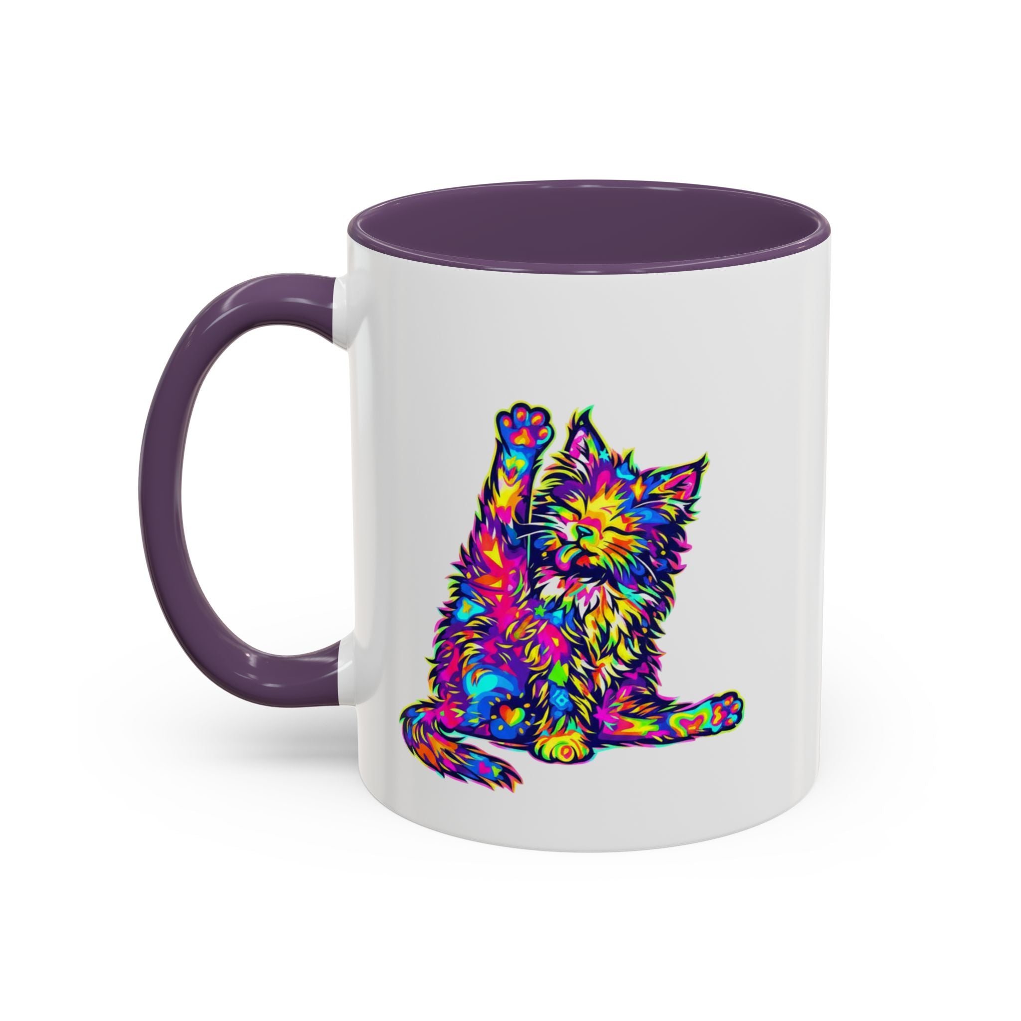 Cat Lover Coffee Mug — "Well lick my whiskers and call me Kitty" Accent Mug