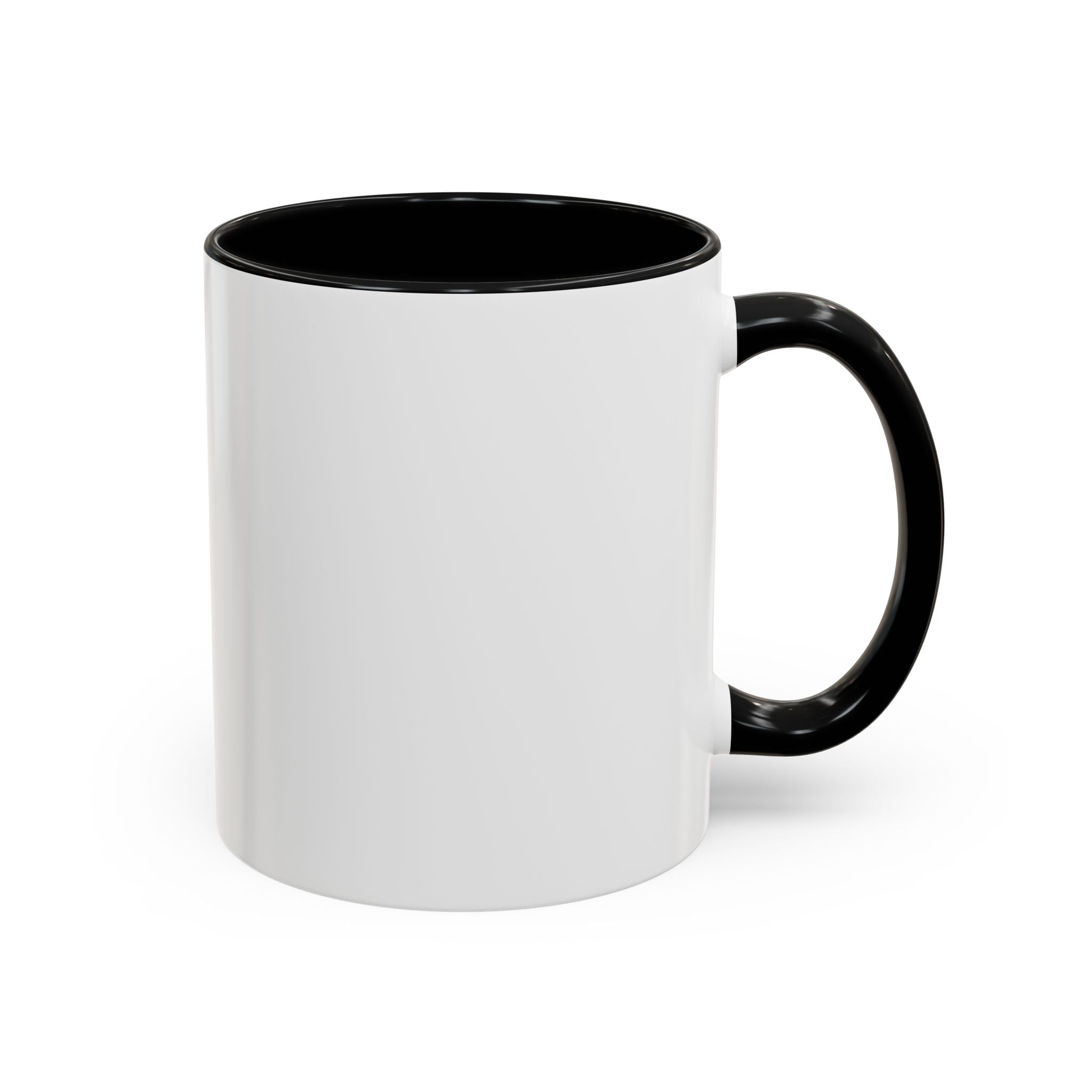 Cat Lover Accent Coffee Mug — Cute Staring Cat Design (11/15 oz)