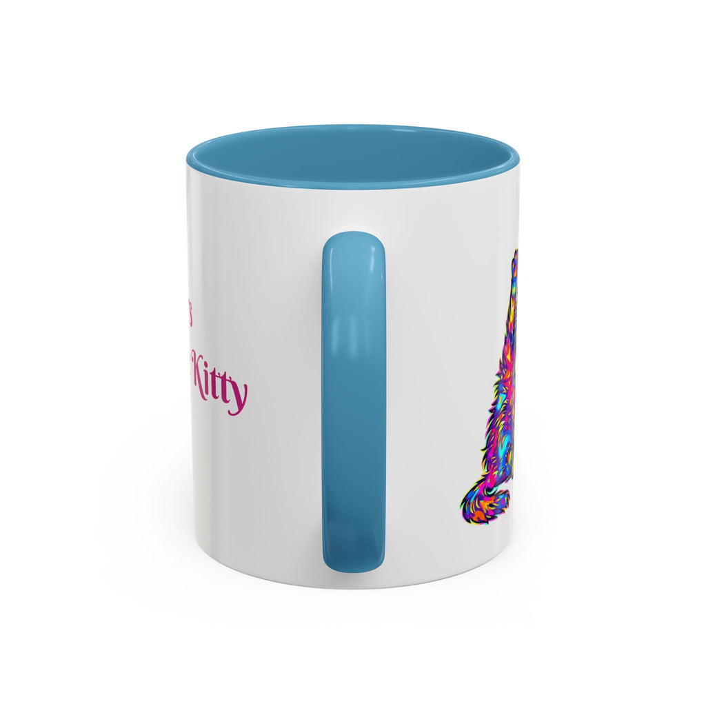 Cat Lover Coffee Mug — "Well lick my whiskers and call me Kitty" Accent Mug