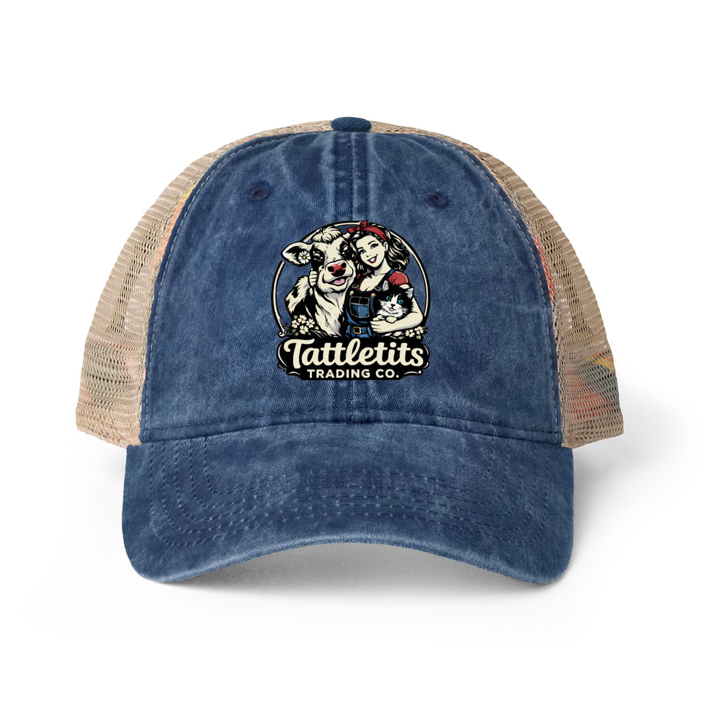 Women's Washed Mesh-Back Cap