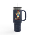 40oz Insulated Travel Mug — "Show Me Dem Kitties" Pin-Up Cat Design
