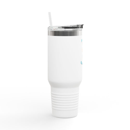 40oz Insulated Travel Mug — Retro Pinup 'Guns & Pies' Design