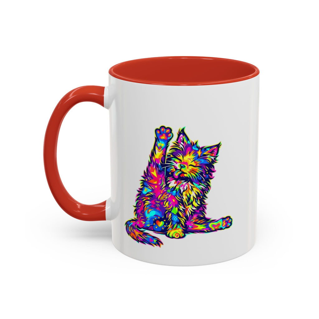 Cat Lover Coffee Mug — "Well lick my whiskers and call me Kitty" Accent Mug