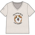 Cat V-Neck Tee — “I’m a Little Bit of a Lot to Handle” Funny Cat Shirt for Cat Lovers