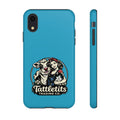 Phone Case — Retro 'Tuffellets' Logo Pattern on Teal