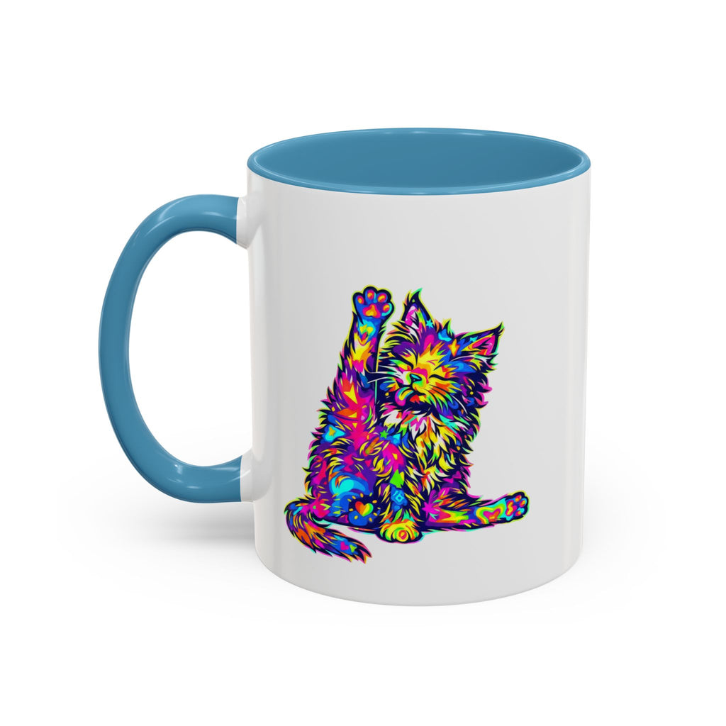 Cat Lover Coffee Mug — "Well lick my whiskers and call me Kitty" Accent Mug