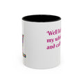 Cat Lover Coffee Mug — "Well lick my whiskers and call me Kitty" Accent Mug