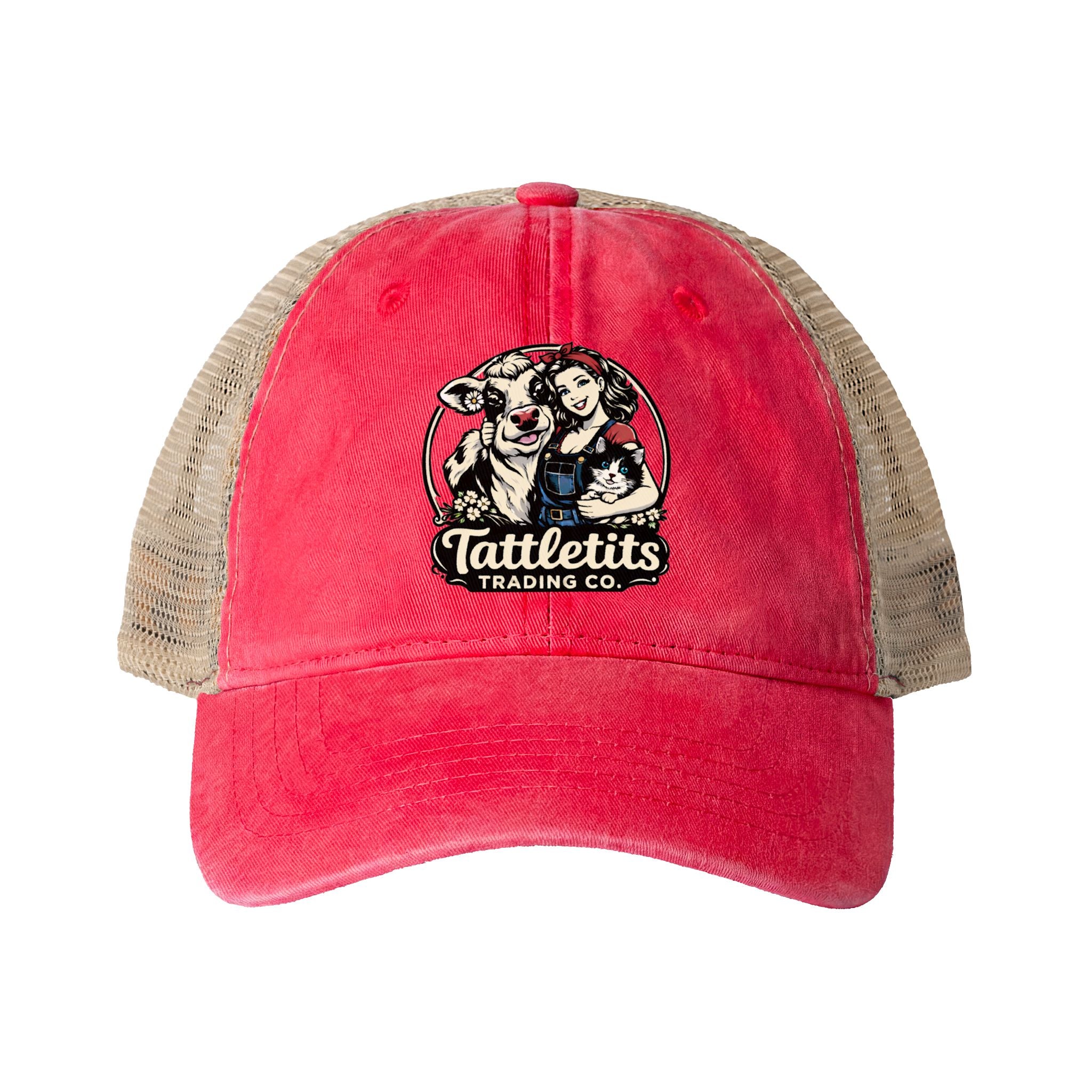 Women's Washed Mesh-Back Cap