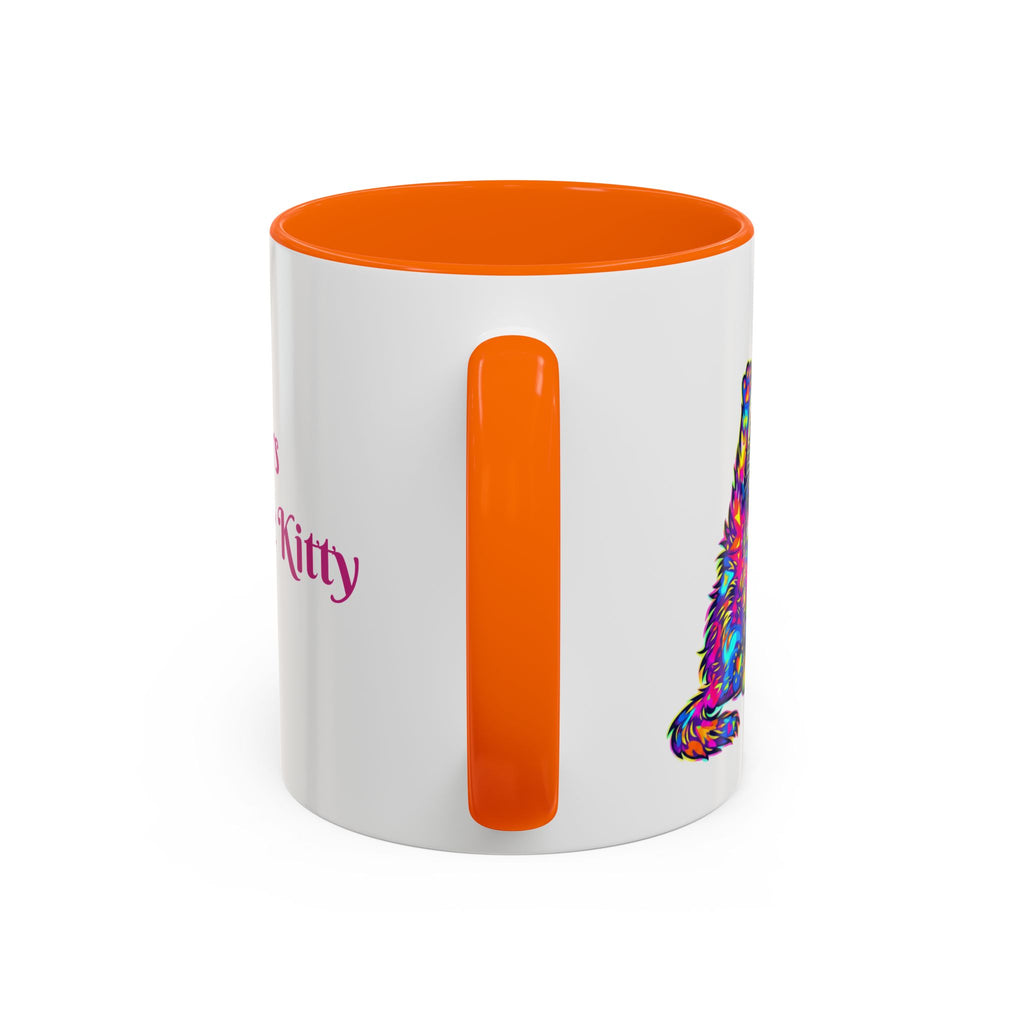 Cat Lover Coffee Mug — "Well lick my whiskers and call me Kitty" Accent Mug