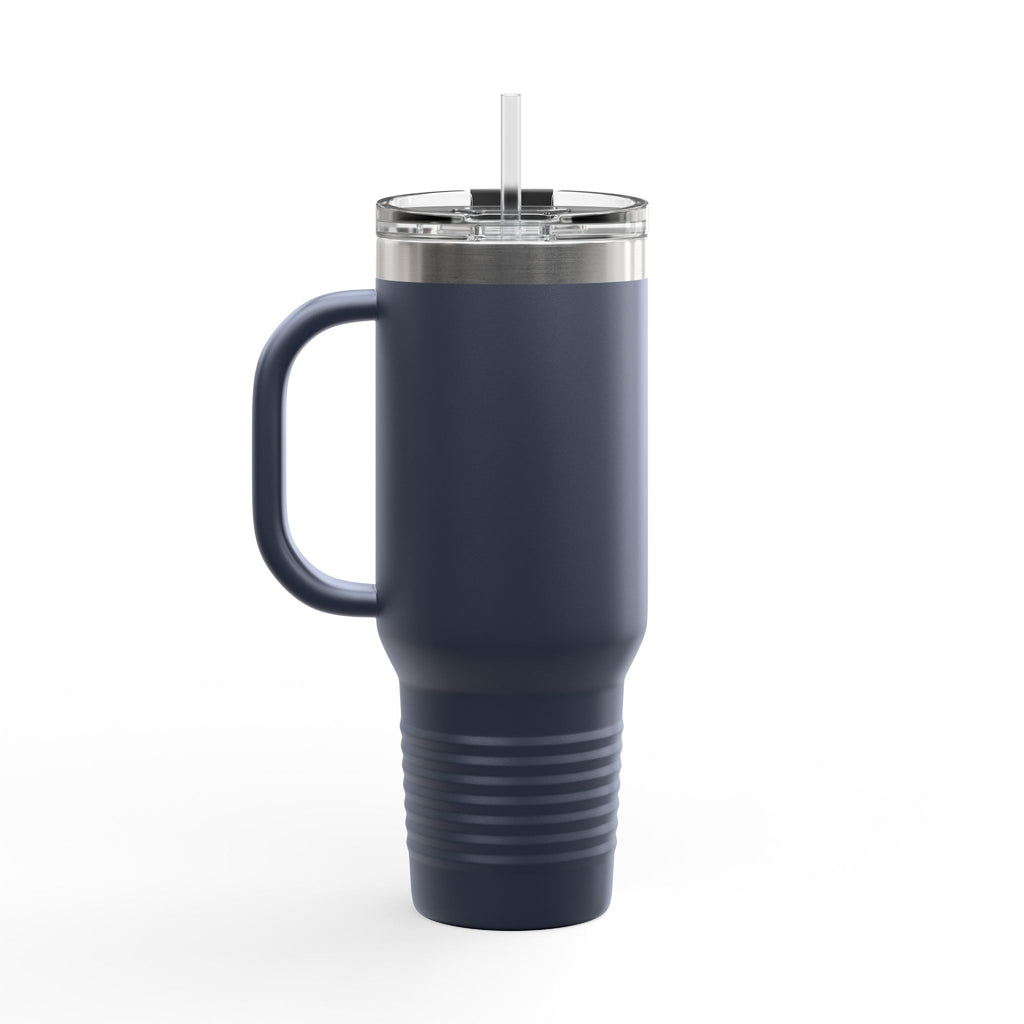 40oz Insulated Travel Mug — "Show Me Dem Kitties" Pin-Up Cat Design