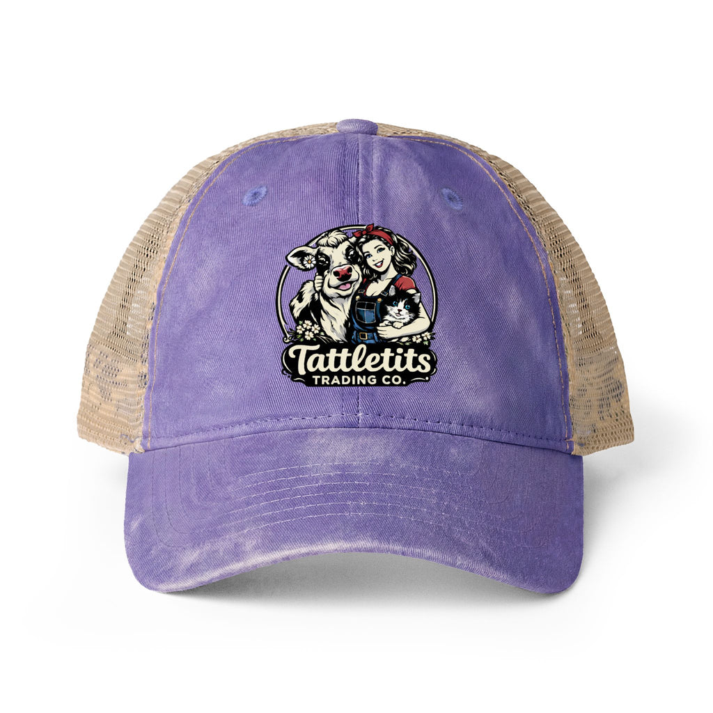Women's Washed Mesh-Back Cap