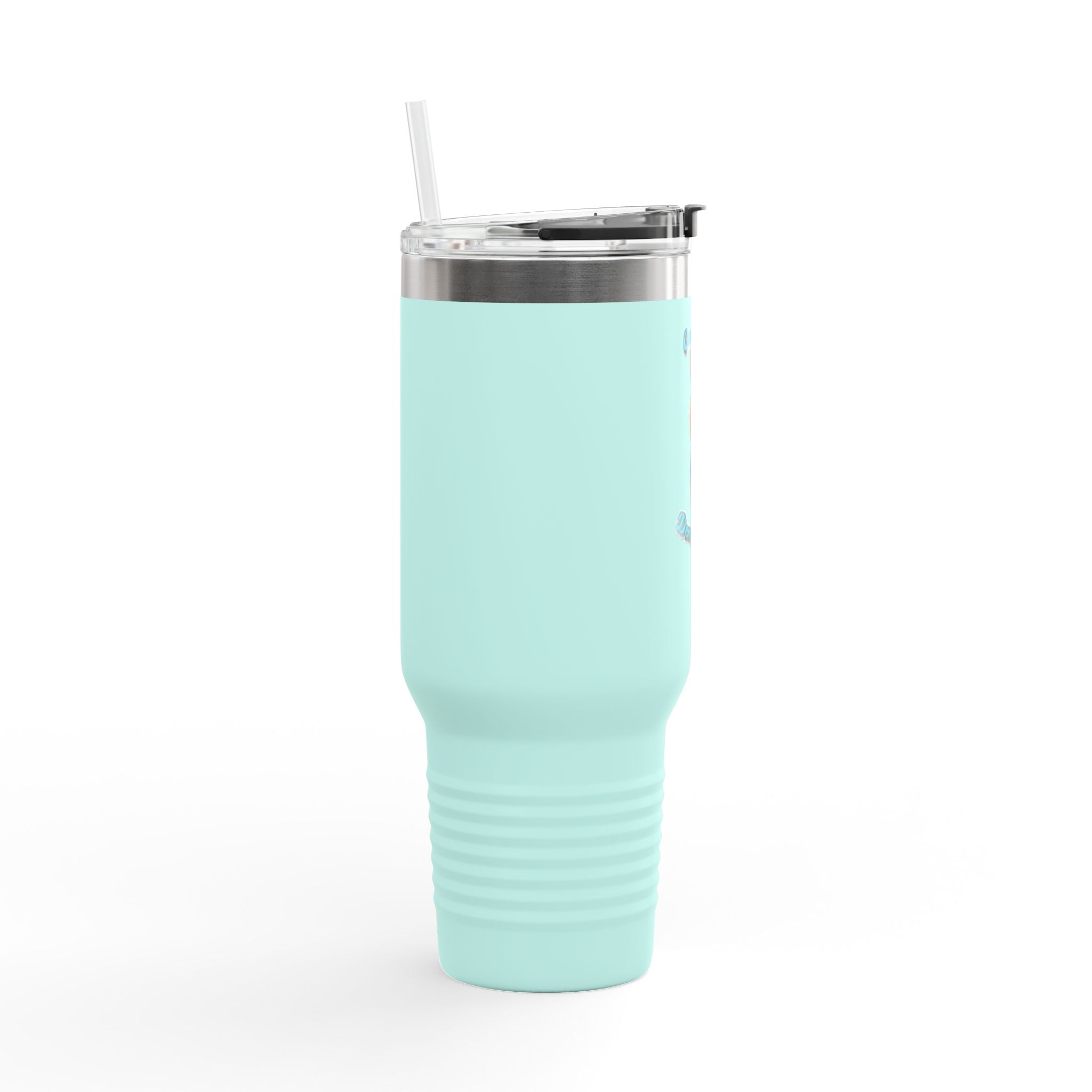 40oz Insulated Travel Mug — Retro Pinup 'Guns & Pies' Design