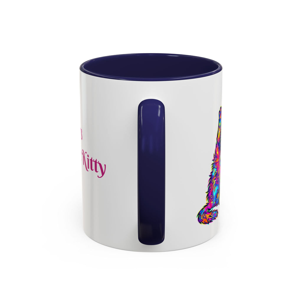 Cat Lover Coffee Mug — "Well lick my whiskers and call me Kitty" Accent Mug