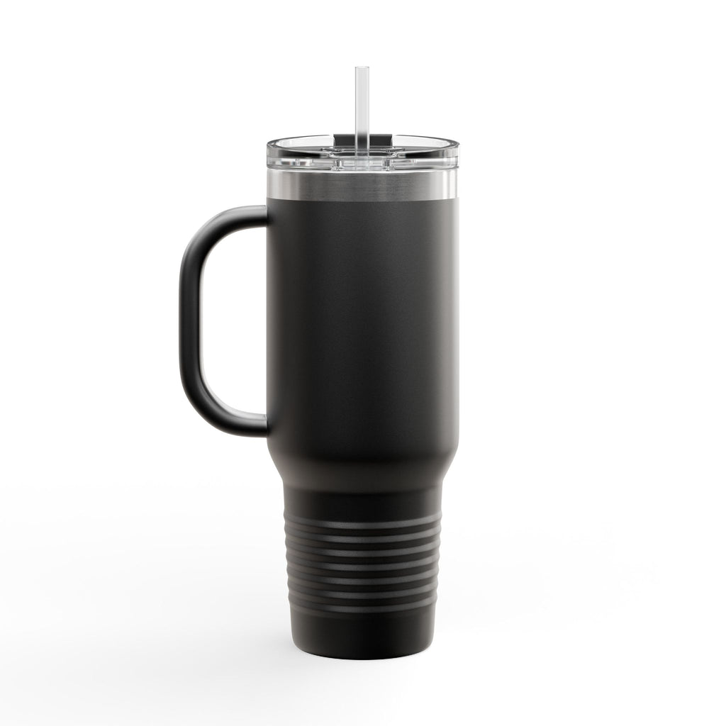 40oz Insulated Travel Mug — "Show Me Dem Kitties" Pin-Up Cat Design