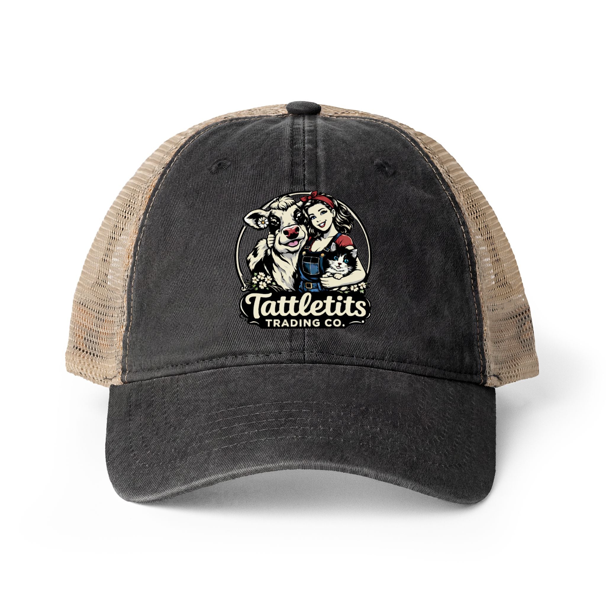 Women's Washed Mesh-Back Cap