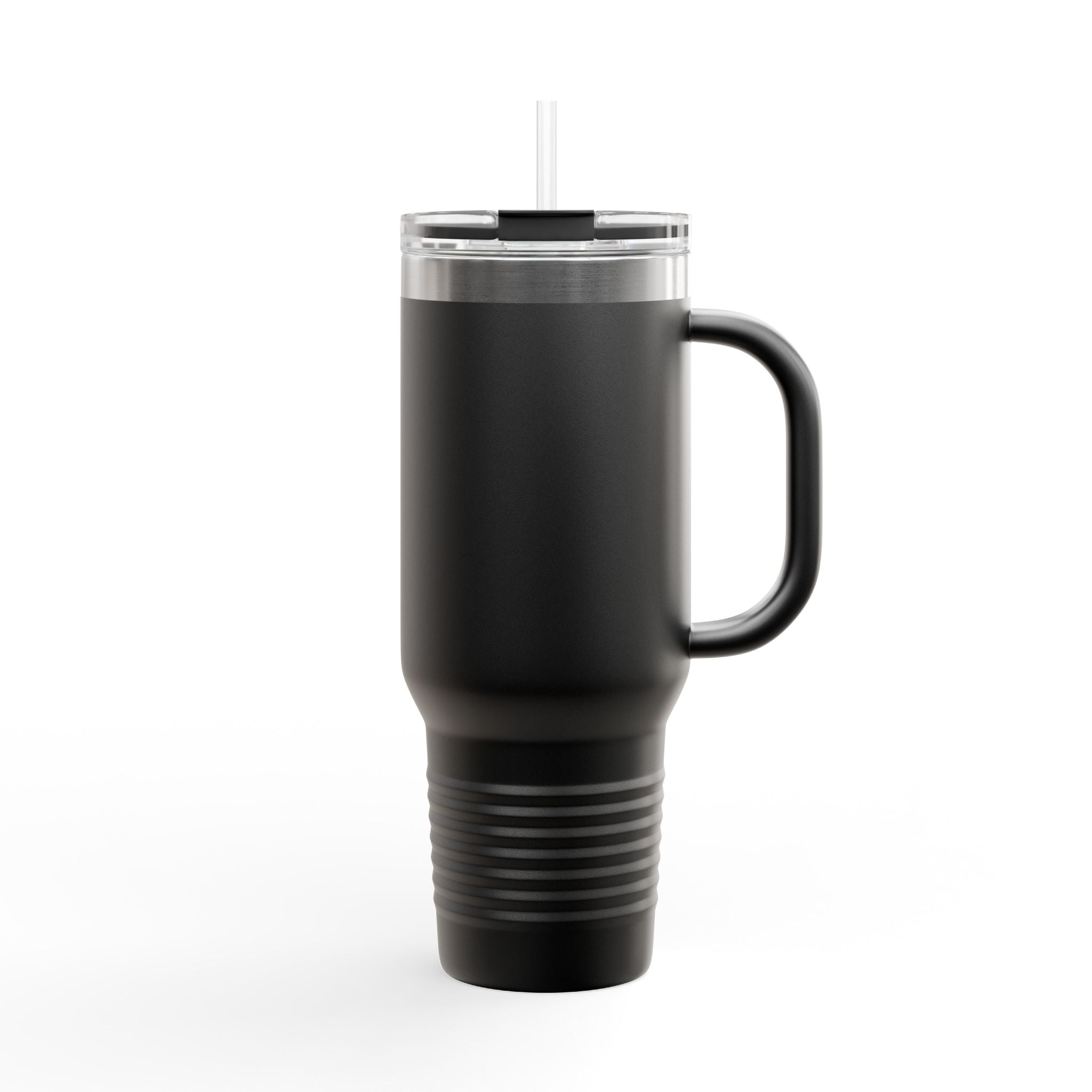 40oz Insulated Travel Mug — Mint Tumbler with Straw & Handle