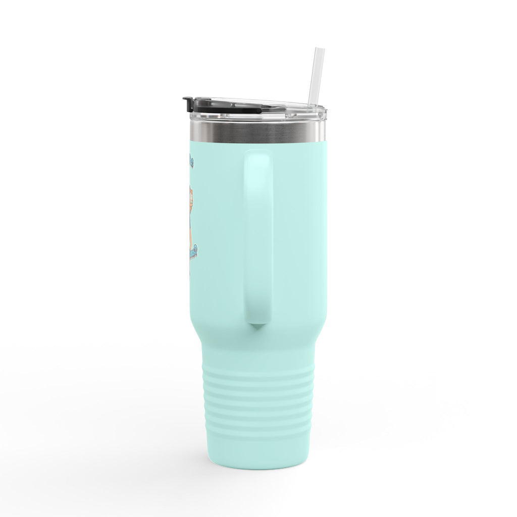 40oz Insulated Travel Mug — Retro Pinup 'Guns & Pies' Design