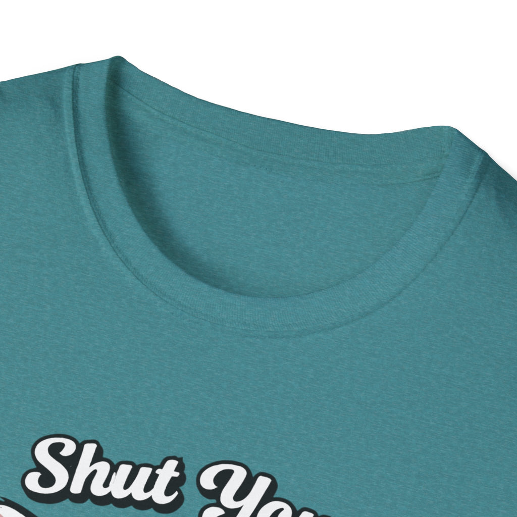 T-Shirt — "Shut Your Harlow Mouth" Funny Cat Graphic Tee