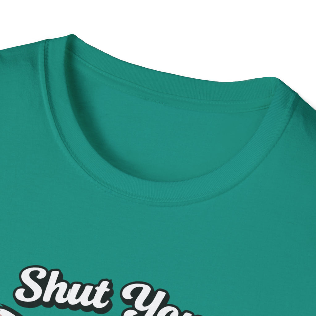 T-Shirt — "Shut Your Harlow Mouth" Funny Cat Graphic Tee