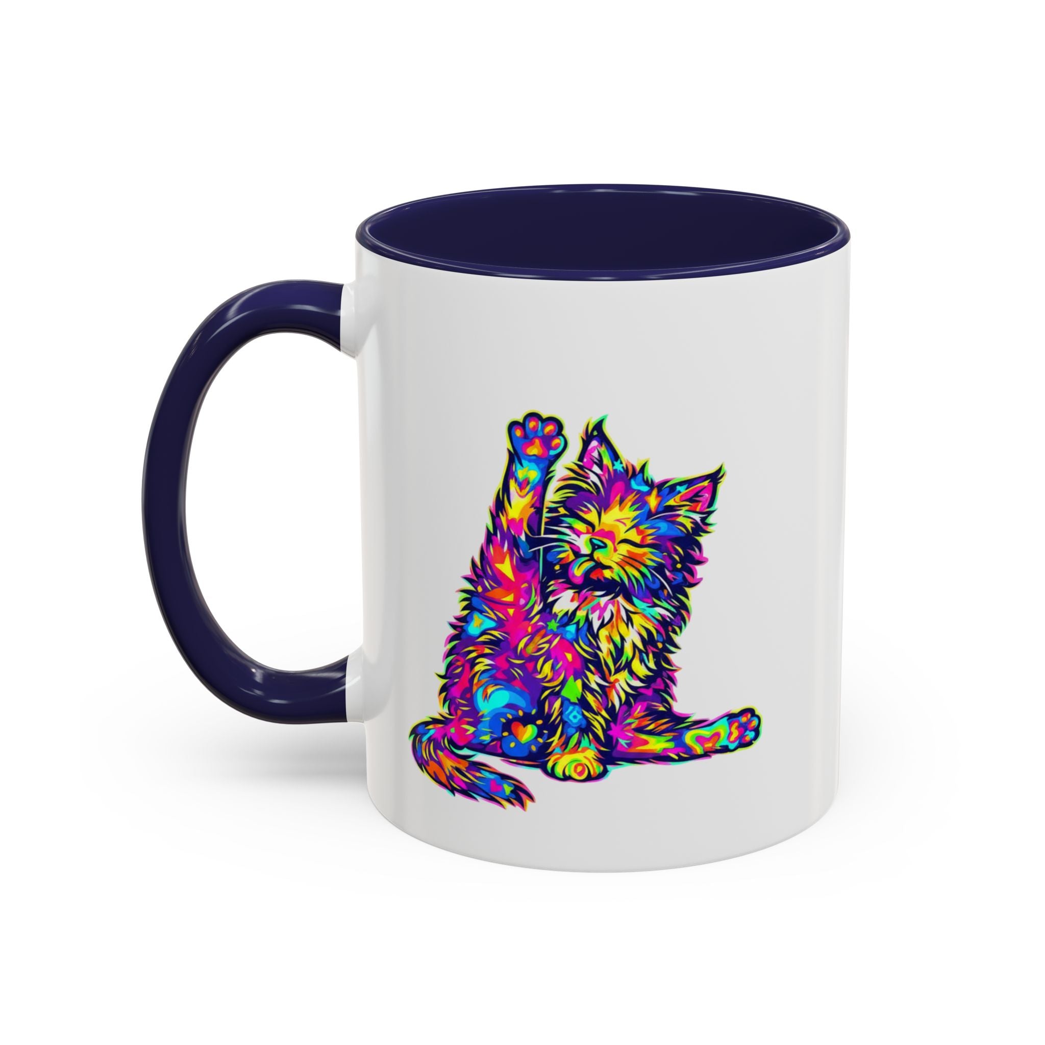 Cat Lover Coffee Mug — "Well lick my whiskers and call me Kitty" Accent Mug