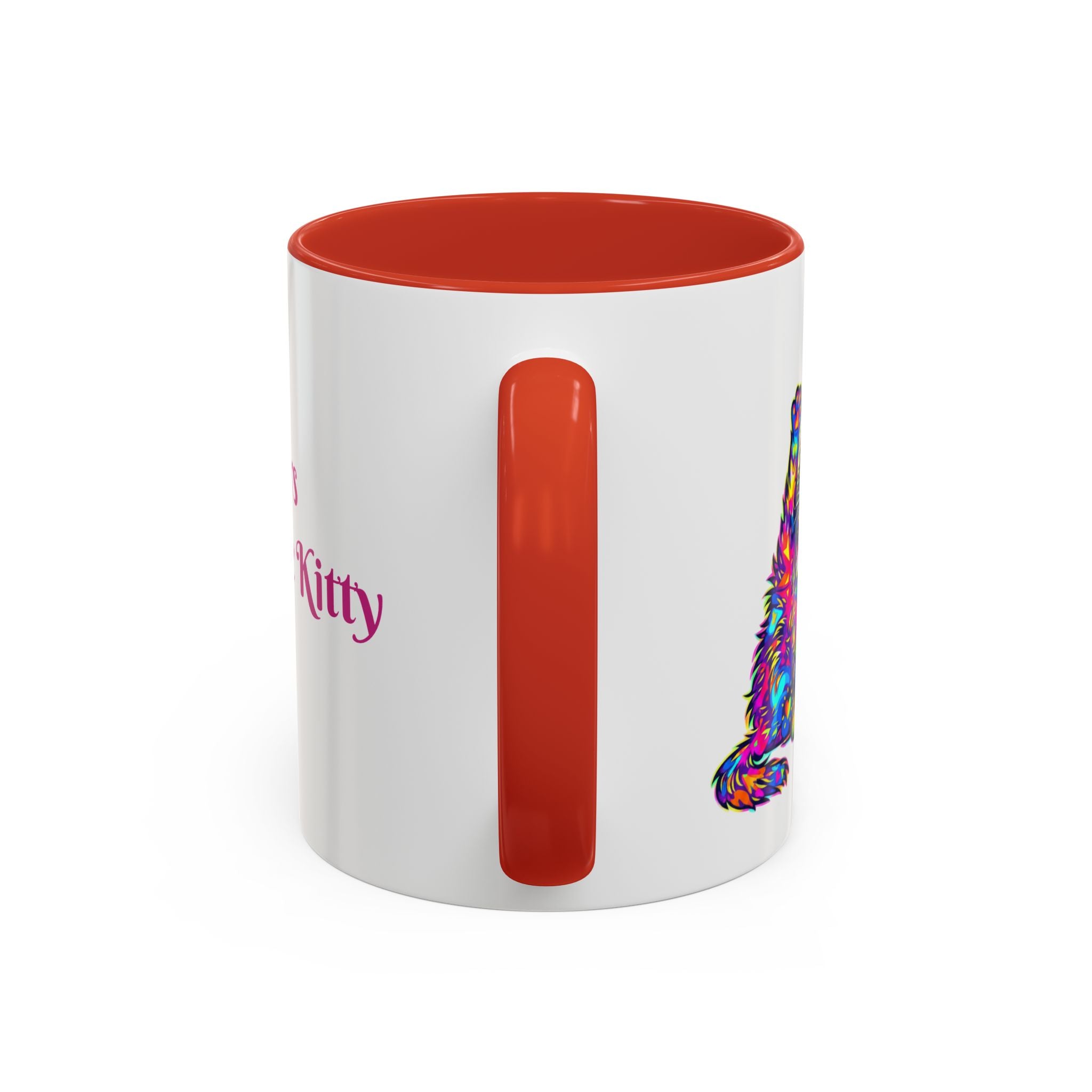 Cat Lover Coffee Mug — "Well lick my whiskers and call me Kitty" Accent Mug