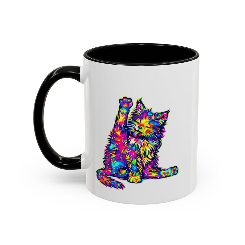 Cat Lover Coffee Mug — "Well lick my whiskers and call me Kitty" Accent Mug
