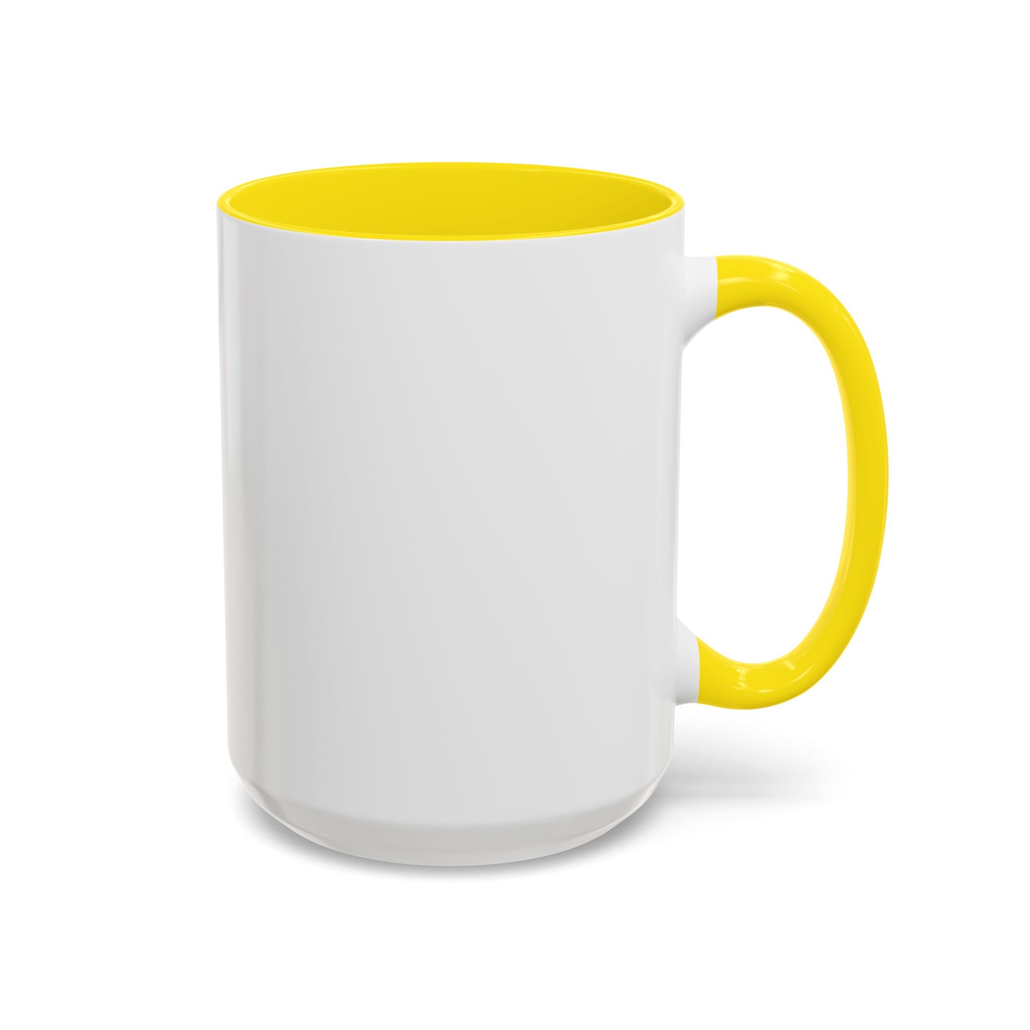 Cat Lover Accent Coffee Mug — Cute Staring Cat Design (11/15 oz)