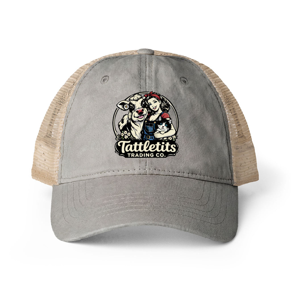 Women's Washed Mesh-Back Cap