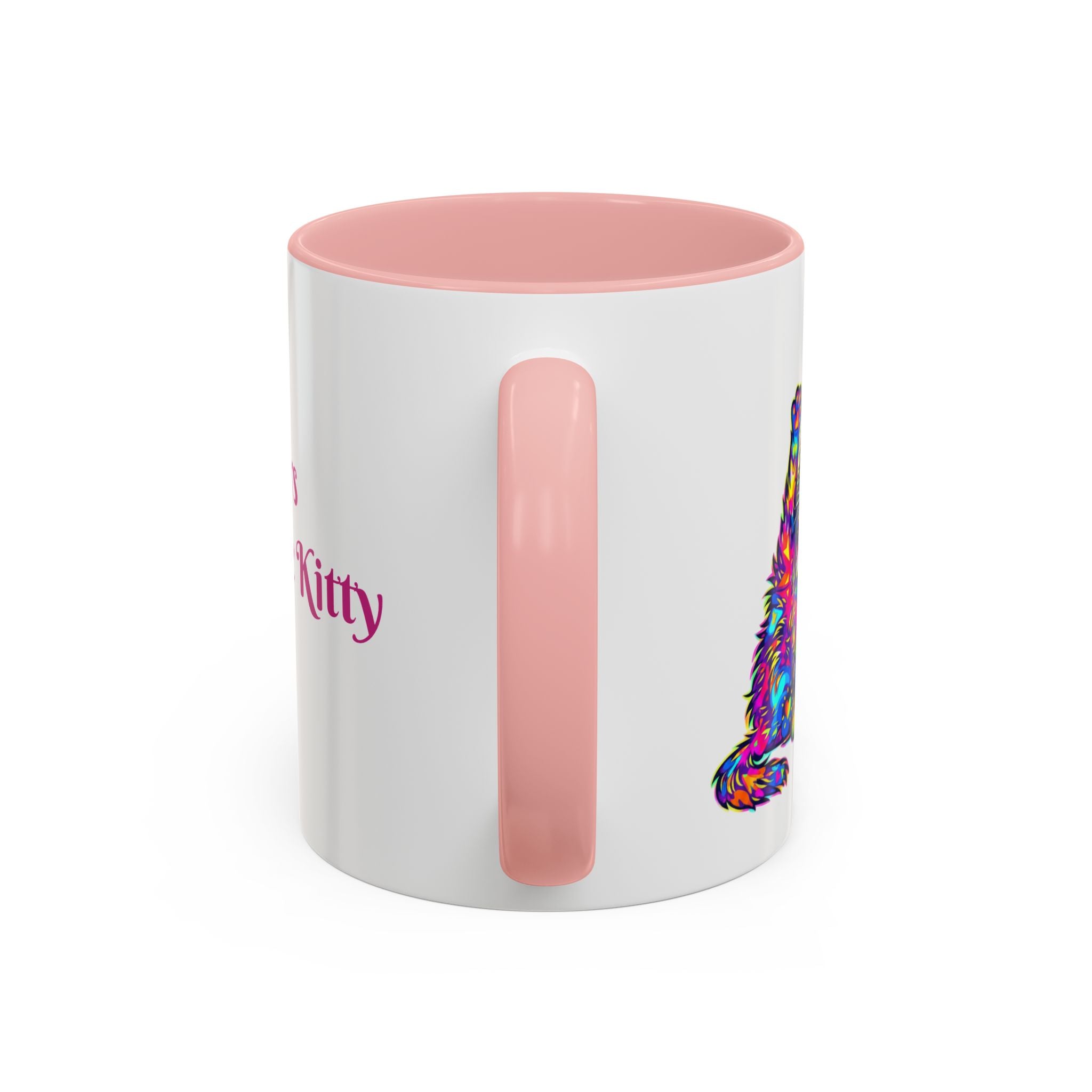 Cat Lover Coffee Mug — "Well lick my whiskers and call me Kitty" Accent Mug