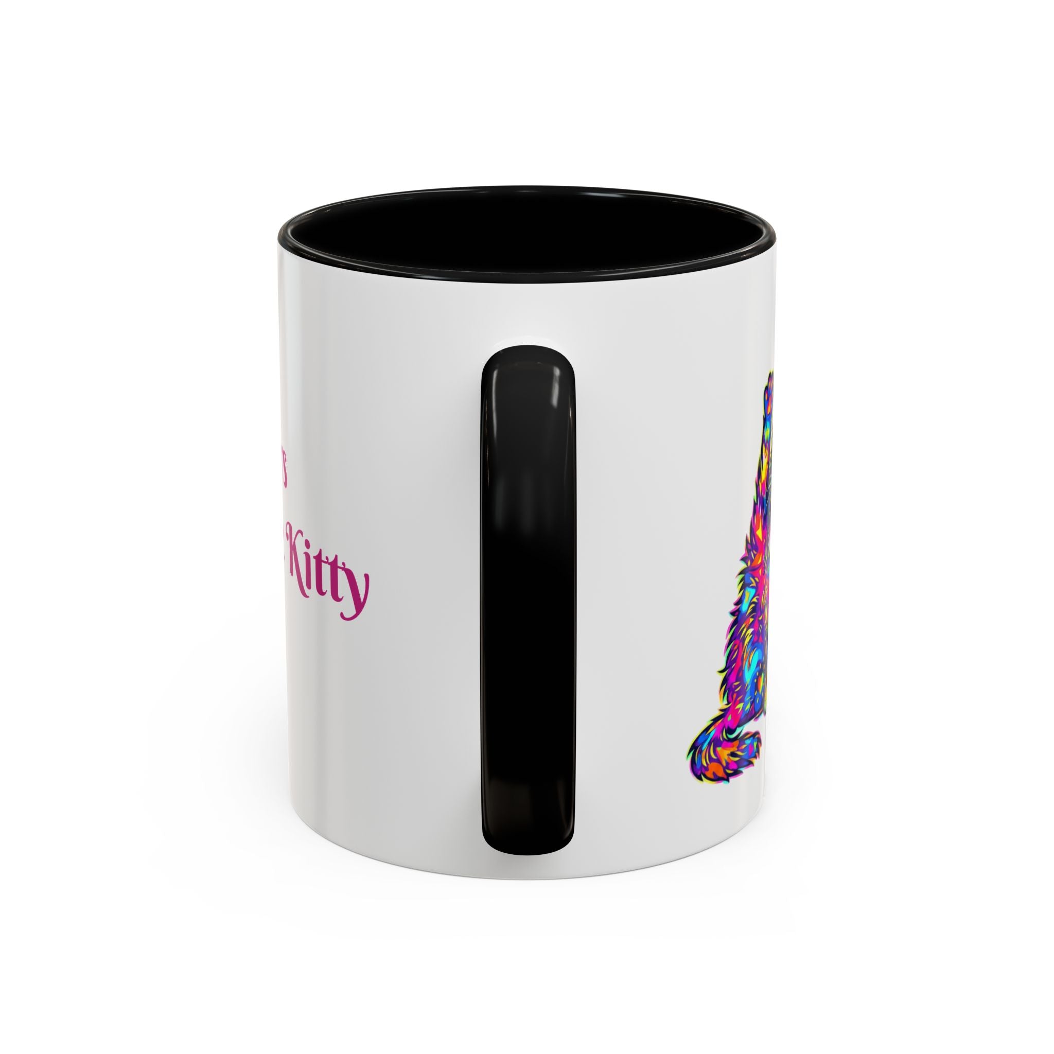 Cat Lover Coffee Mug — "Well lick my whiskers and call me Kitty" Accent Mug