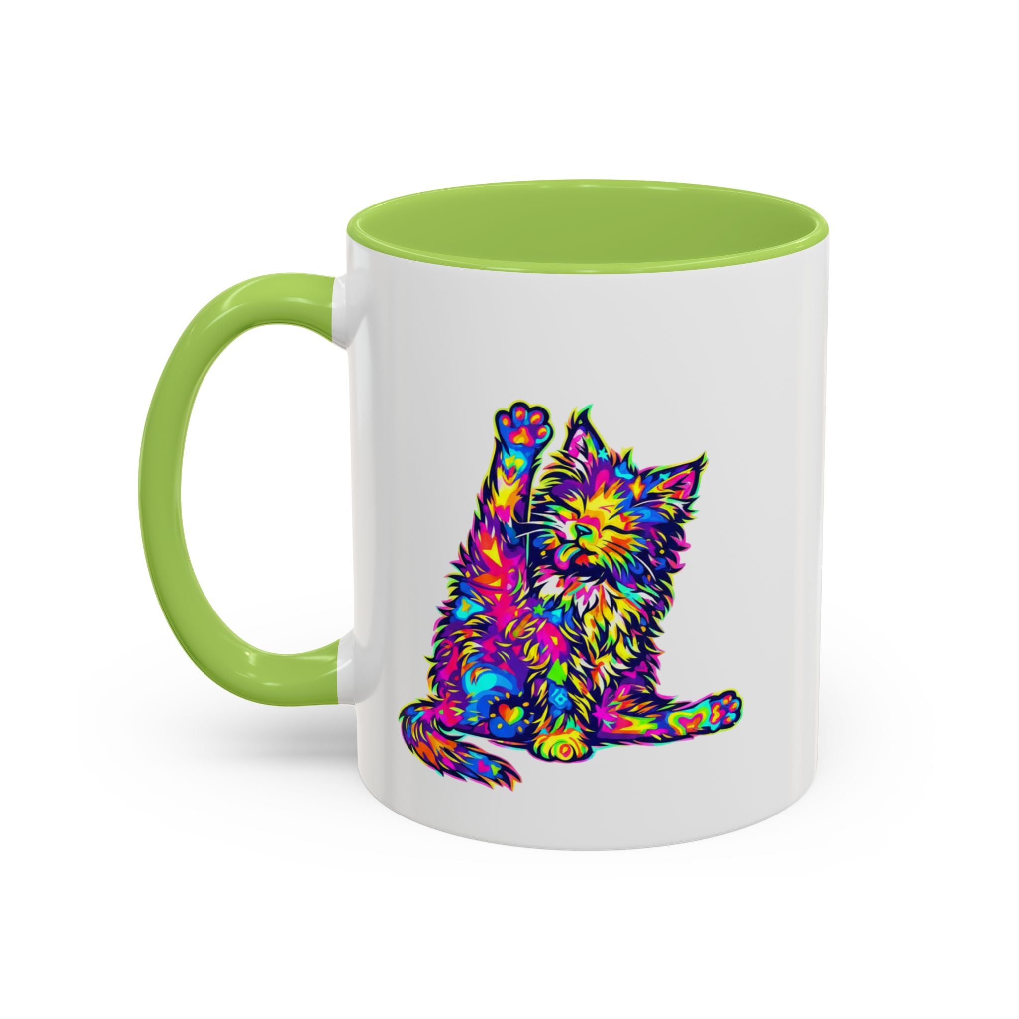Cat Lover Coffee Mug — "Well lick my whiskers and call me Kitty" Accent Mug