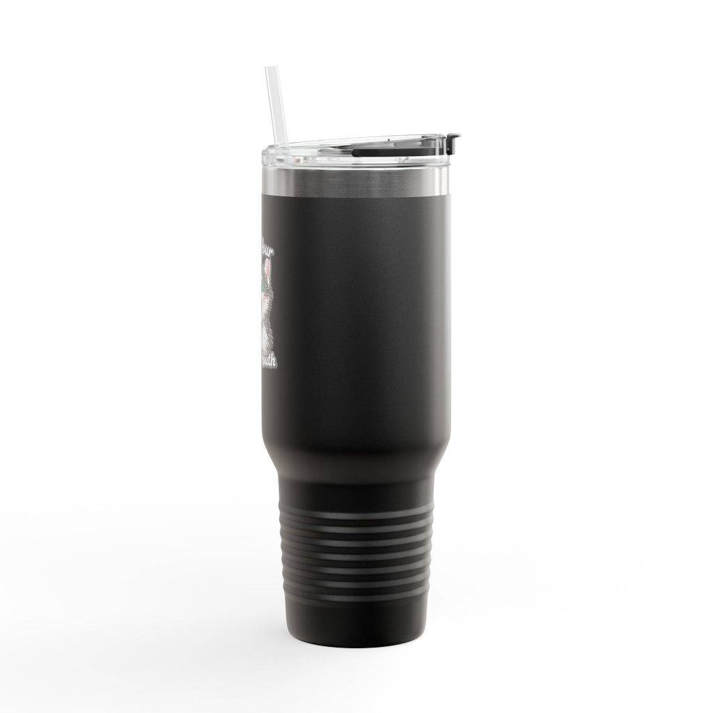 40oz Insulated Travel Mug — Mint Tumbler with Straw & Handle