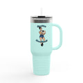 40oz Insulated Travel Mug — Retro Pinup 'Guns & Pies' Design