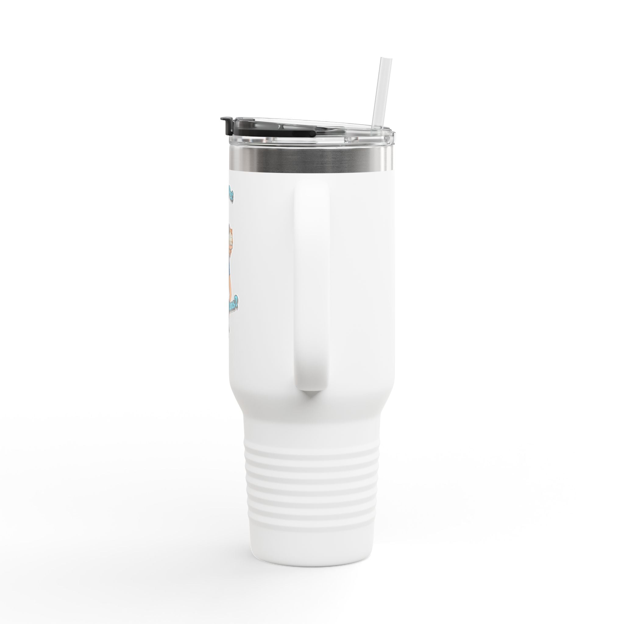 40oz Insulated Travel Mug — Retro Pinup 'Guns & Pies' Design